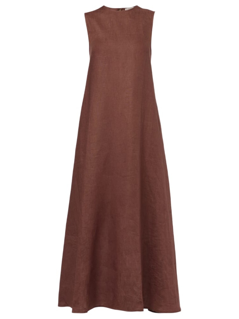 Mango Sleeveless Maxi Dress in Rich Brown